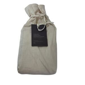 RH Restoration Hardware Italian Heritage Washed Linen Euro Sham Sand 26x26